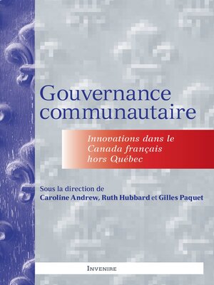 cover image of Gouvernance communautaire